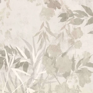 black-grey botanical wallpaper from romo