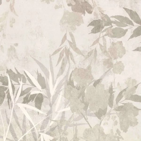black-grey botanical wallpaper from romo