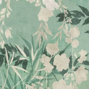 green botanical wallpaper from romo