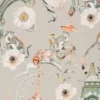 neutral botanical wallpaper from romo
