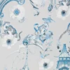 blue botanical wallpaper from romo