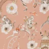 pink botanical wallpaper from romo