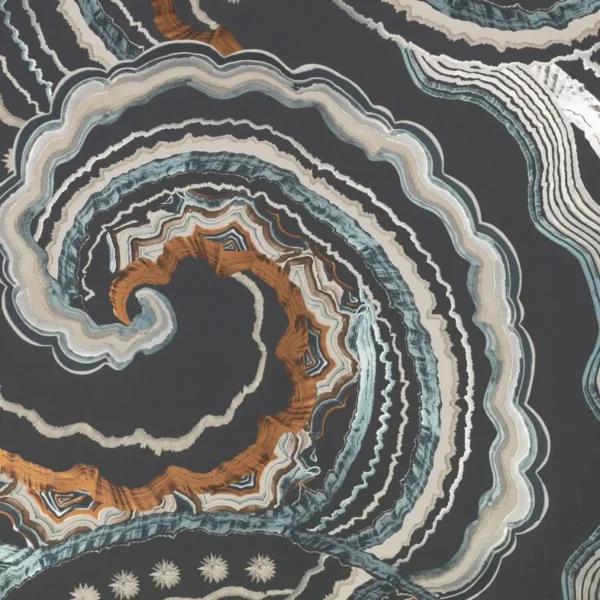 Fantasia Wallcovering - Eclipse by black-grey misc wallpaper from romo