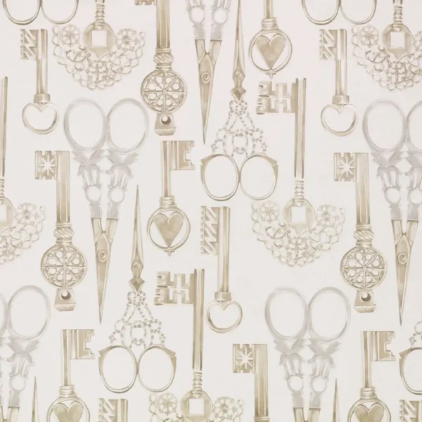 Roxanne Wallcovering - Jasmine by white misc wallpaper from romo