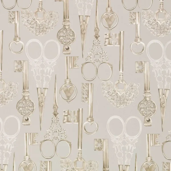 Roxanne Wallcovering - Moonstone by black-grey misc wallpaper from romo