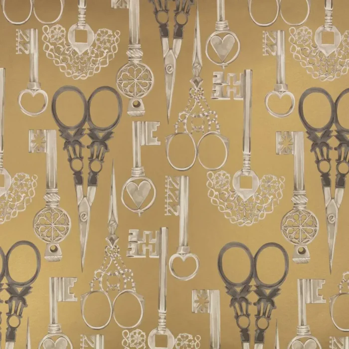 Roxanne Wallcovering - Vintage Gold swatch