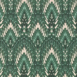 green botanical wallpaper from romo