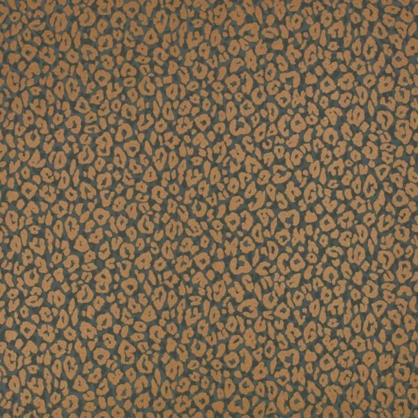 Kitty Wallcovering - Slate by orange spotted wallpaper from romo