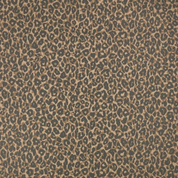 Kitty Wallcovering - Tan by black-grey spotted wallpaper from romo