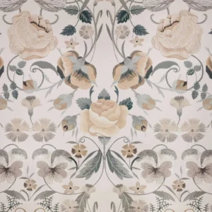 neutral botanical wallpaper from romo