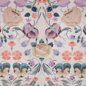 pink botanical wallpaper from romo