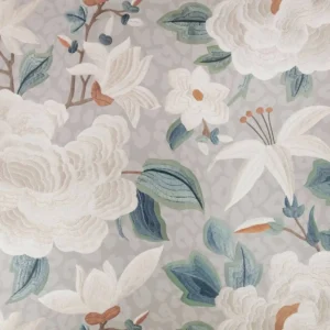 white botanical wallpaper from romo