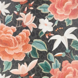 red botanical wallpaper from romo