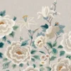 white botanical wallpaper from romo