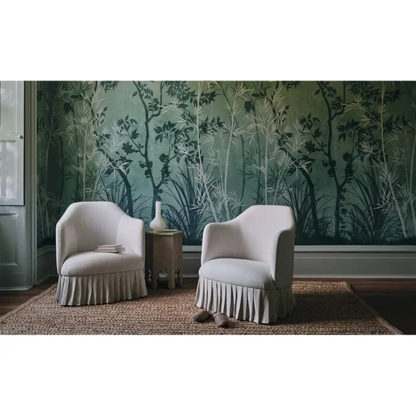 Sayuri Wallcovering - Hunter by Sayuri Wallcovering - Hunter from