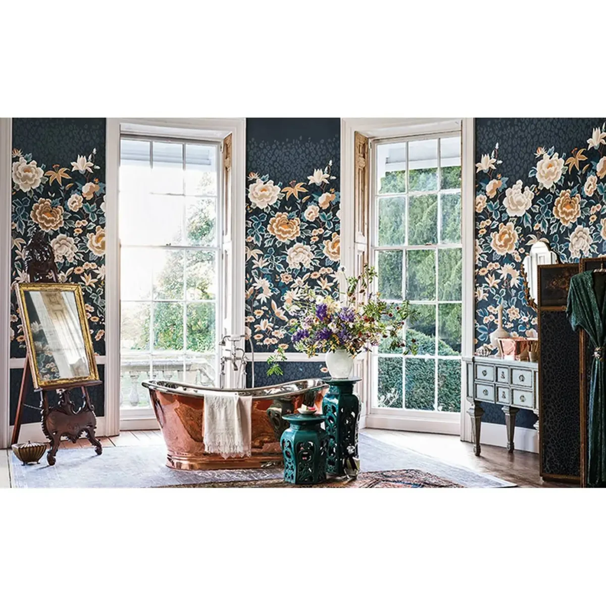 Lavinia Shimmer Wallcovering - Pomelo by Lavinia Shimmer Wallcovering - Pomelo from