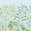 blue botanical wallpaper from sanderson