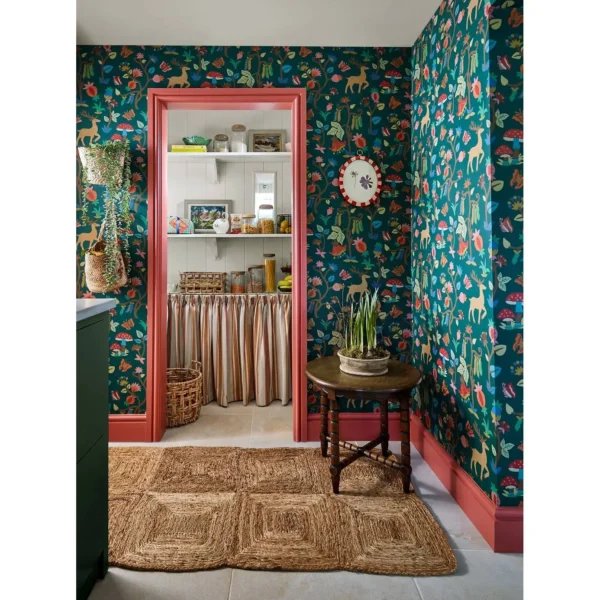 Forest of Dean Wallpaper - Mulberry / Multi by Forest of Dean Wallpaper - Mulberry / Multi from