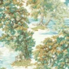green botanical wallpaper from sanderson