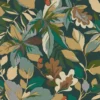 green botanical wallpaper from sanderson