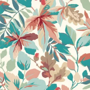 multicolour botanical wallpaper from sanderson