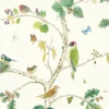 white animal wallpaper from sanderson