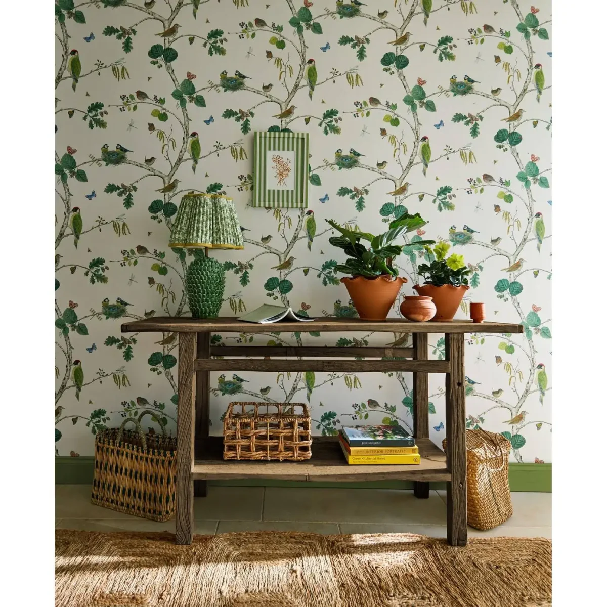 Woodland Chorus Wallpaper - Charcoal by Woodland Chorus Wallpaper - Charcoal from