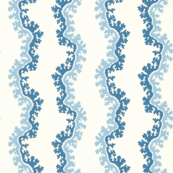 Oxbow Wallpaper - Indigo by blue botanical wallpaper from sanderson
