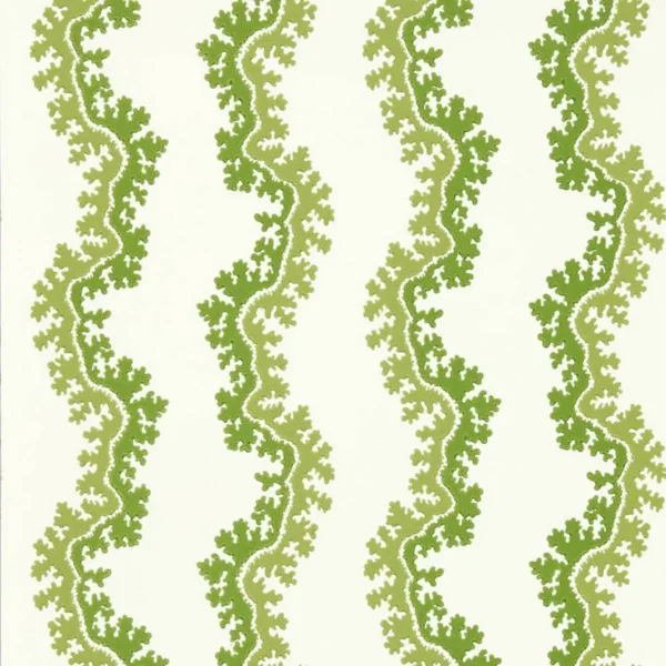 Oxbow Wallpaper - Sap Green by green botanical wallpaper from sanderson