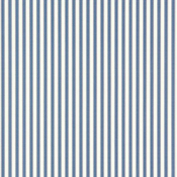 Pinetum Stripe Wallpaper - Indigo by blue striped wallpaper from sanderson