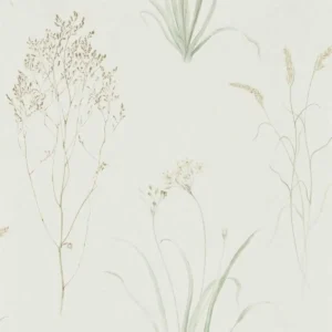 brown botanical wallpaper from sanderson
