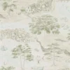 green botanical wallpaper from sanderson