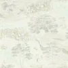 black-grey botanical wallpaper from sanderson