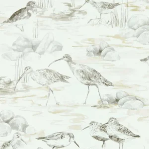 black-grey animal wallpaper from sanderson