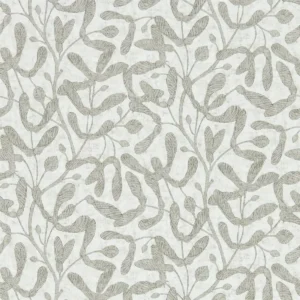 black-grey botanical wallpaper from sanderson