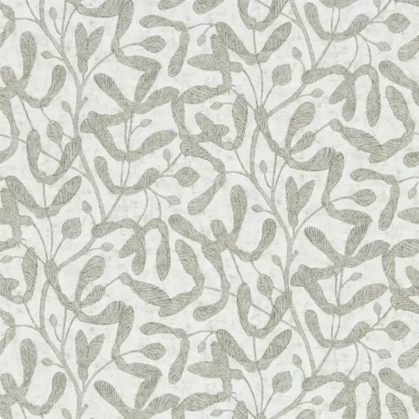 Sycamore Trail Wallpaper - Silver by black-grey botanical wallpaper from sanderson