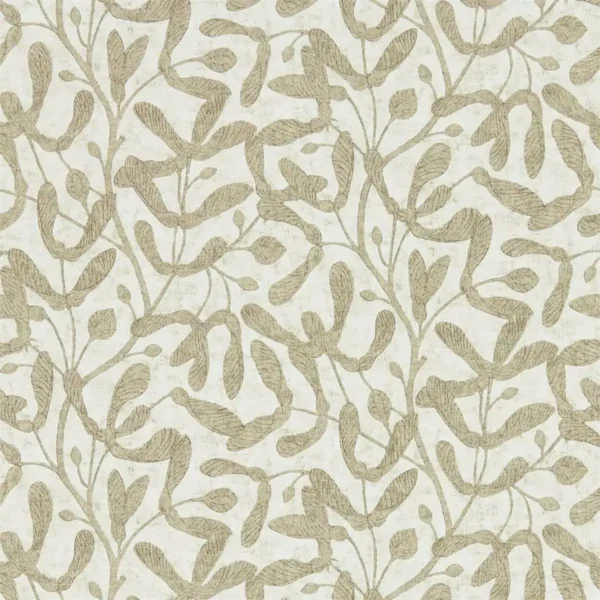 Sycamore Trail Wallpaper - Gold by brown botanical wallpaper from sanderson