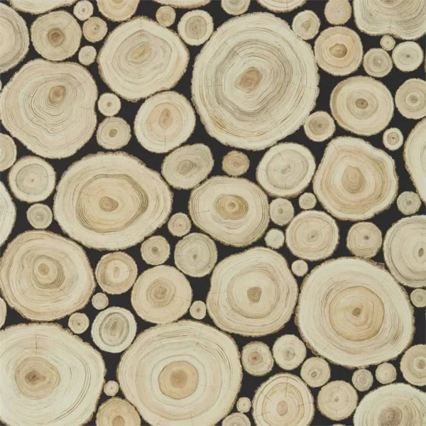 black-grey spotted wallpaper from sanderson