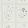 black-grey botanical wallpaper from sanderson