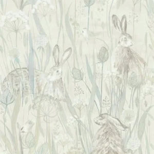 black-grey animal wallpaper from sanderson
