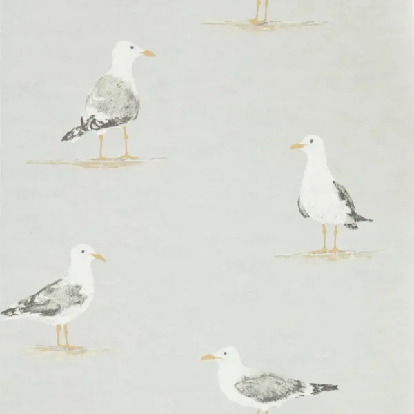 Shore Birds Wallpaper - Gull by black-grey animal wallpaper from sanderson