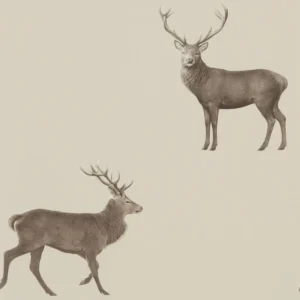 black-grey animal wallpaper from sanderson