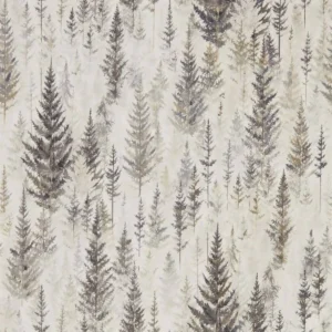 black-grey botanical wallpaper from sanderson