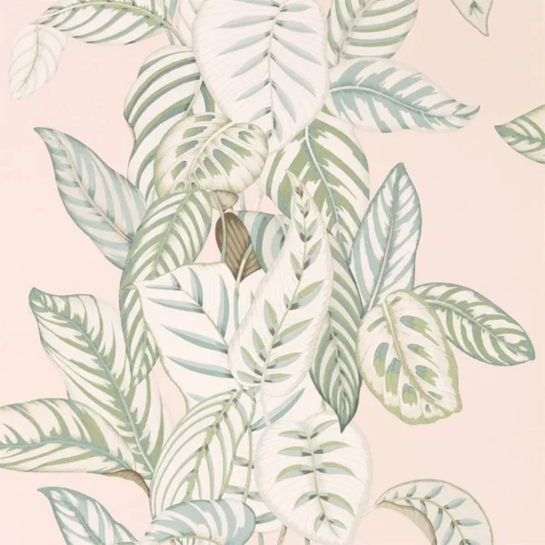 multicolour botanical wallpaper from sanderson