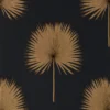 black-grey botanical wallpaper from sanderson