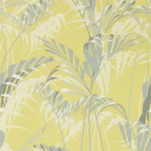 yellow botanical wallpaper from sanderson