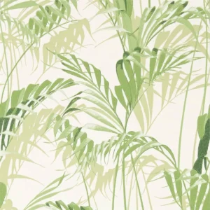 green botanical wallpaper from sanderson