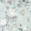 black-grey botanical wallpaper from sanderson