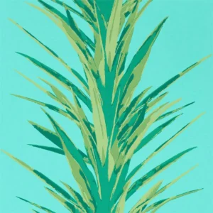 blue botanical wallpaper from sanderson