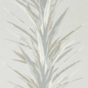black-grey botanical wallpaper from sanderson